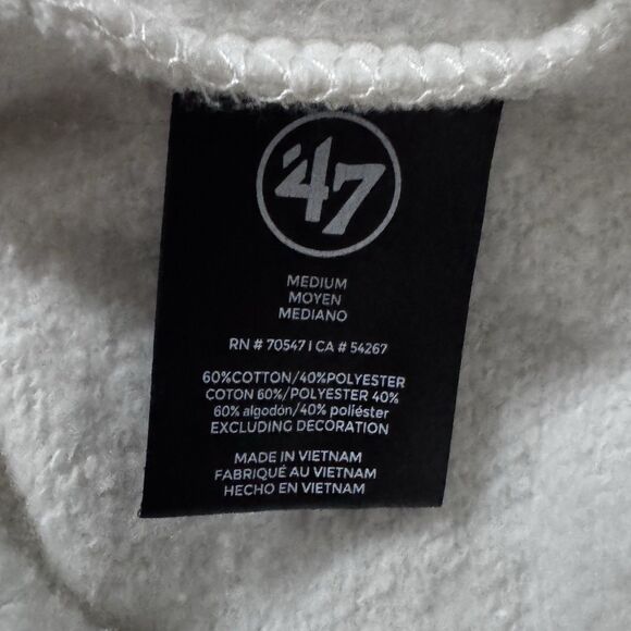 Florida Gators '47 Women's Harper Adjustable‎ Cropped Pullover Cream Hoodie Sz M - Picture 6 of 7